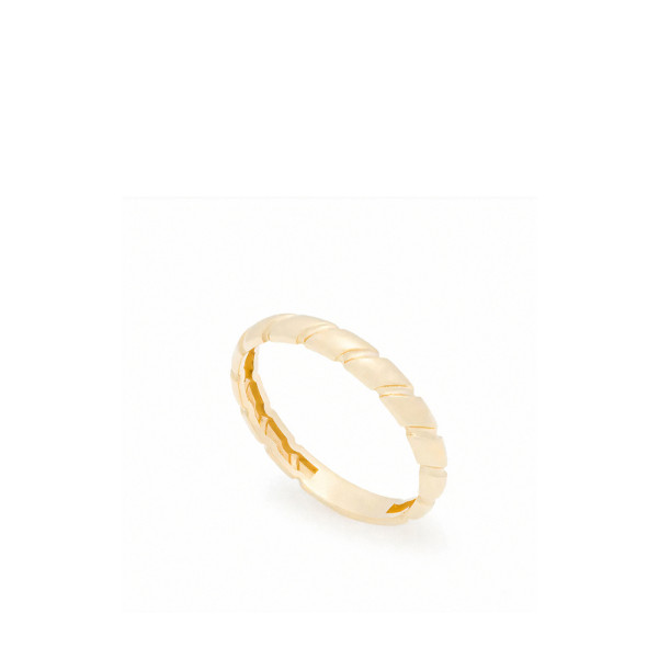 انگشتر ساده شیاردار - کد محصول R1162